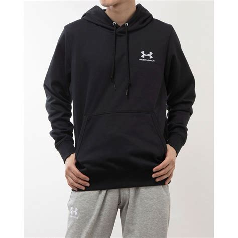 アンダーアーマー Under Armour メンズ スウェットパーカー Uaエッセンシャルテリー フーディー 1384820 （black