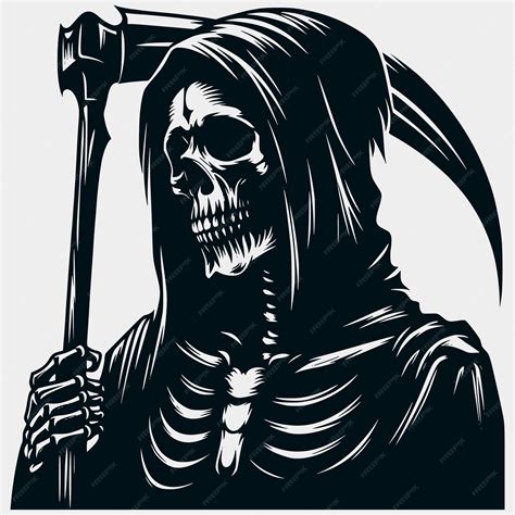 Grim Reaper Skeleton Silhouette Vector FilesGrim ReaperSkeleton Files
