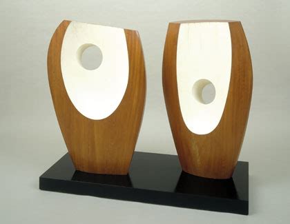 Two Forms With White Greek Sculptures Barbara Hepworth