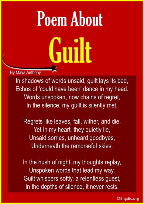 10 Short Poems About Guilt Engdic