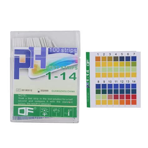 100 Strips 1 14 PH Test Strip Alkaline Acid Indicator Paper Universal