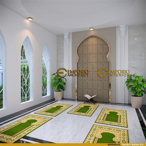 Desain Ruang Ibadah Interior Rumah Modern 1 Lantai Bapak Dwiandi Di