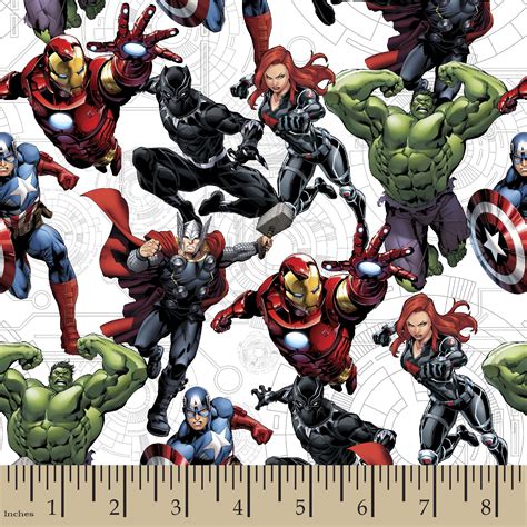 Springs Creative 43 X 36 Cotton Marvel Avengers Unite Precut Sewing