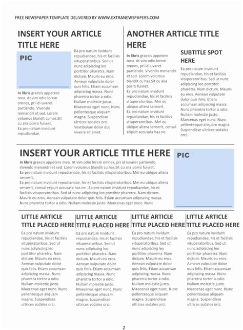 Newspaper Article Template Microsoft Word New How To Make A Newspaper