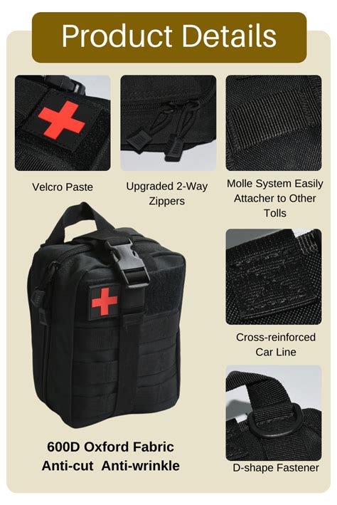 Anthrive Customize Medical Emt Molle Trauma Survival Emergency Bag