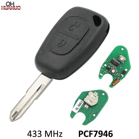 1pc 5pcs 10pcs 2 Button Smart Remote Car Key Fob 433mhz With Pcf7946