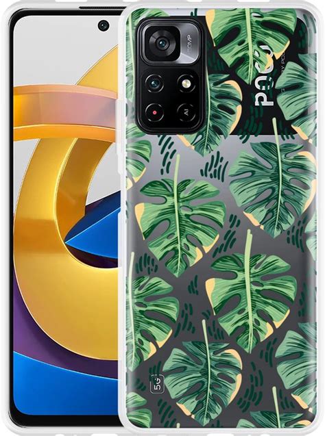 Hoesje Geschikt Voor Poco M4 Pro 5G Palm Leaves Large Bol