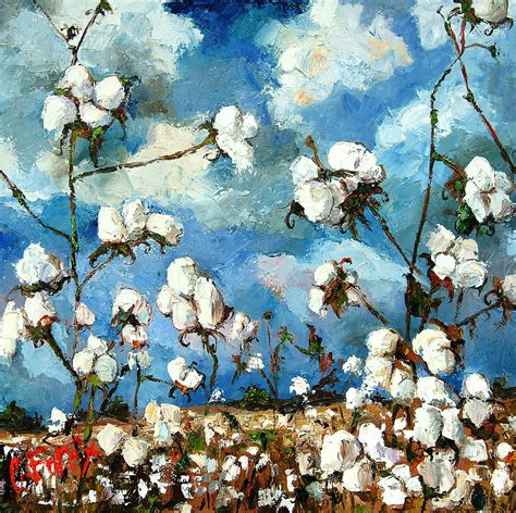 Limestone County Cotton Painting by Carole Foret - Fine Art America