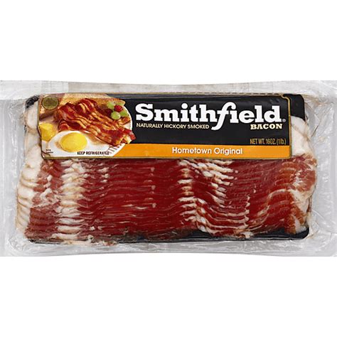 Smithfield Naturally Hickory Smoked Hometown Original Bacon 16 Oz