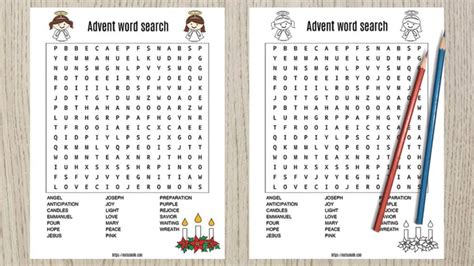 Free Printable Advent Word Search The Artisan Life