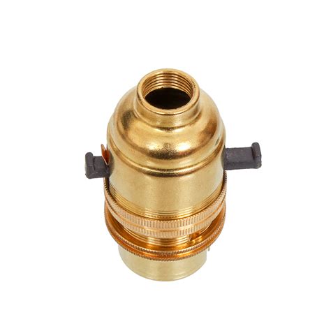 Lampholder BC Brass Switched With 10mm Base ACLH1413E