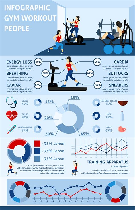 Gym Workout Infographics 472419 Vector Art at Vecteezy