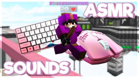 Keyboard Mouse Sounds ASMR Hypixel Bedwars YouTube