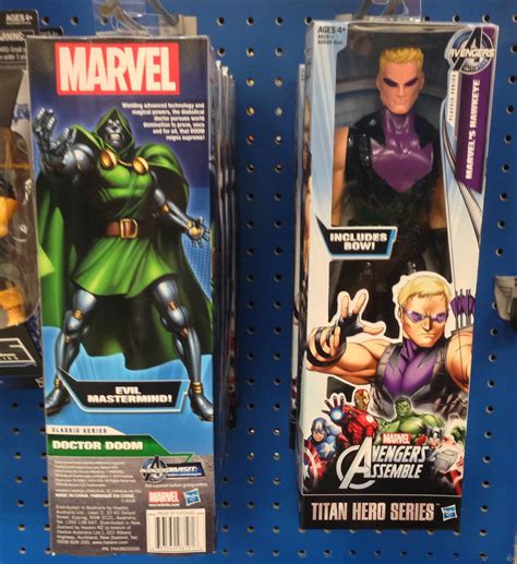 Marvel Titan Hero Dr Doom Falcon And Hawkeye Figures Released Marvel