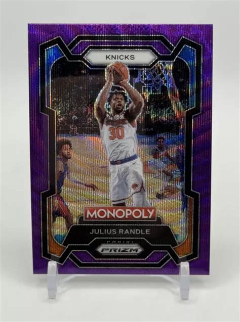 2023 24 PANINI PRIZM Monopoly Julius Randle Viola Wave Prizm 58 Knicks