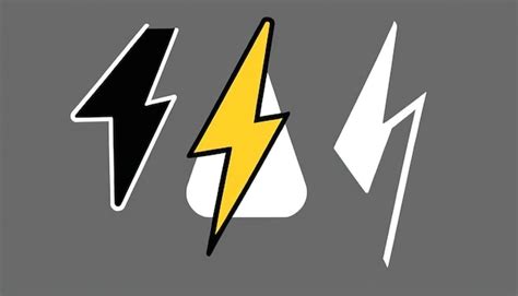 Premium Photo | A drawing of a lightning bolt and a lightning bolt