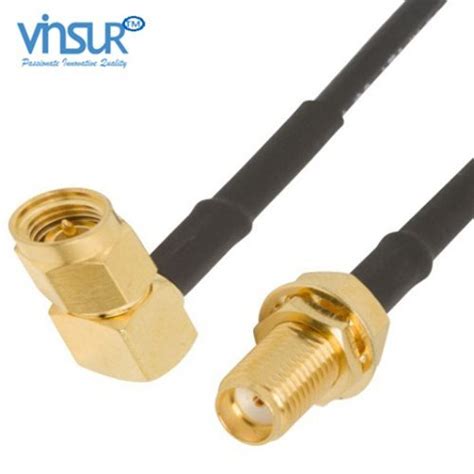 Sma Right Angle Male To Sma Straight Bulkhead Female Rg Cable