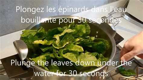 Comment preparer des épinards How to prepare spinach YouTube