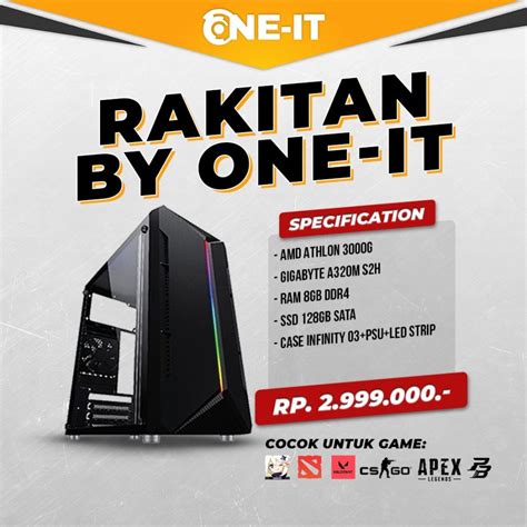 Pc Gaming Amd Athlon G Gb Ram Ddr Gb Ssd Sata Toko