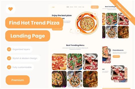 Plantilla De Sitio Web De P Ginas De Destino De Pizza Archivo Psd Premium