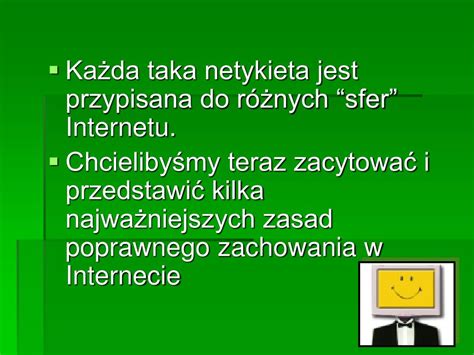 PPT Netykieta Zasady Zachowania W Sieci Internet PowerPoint