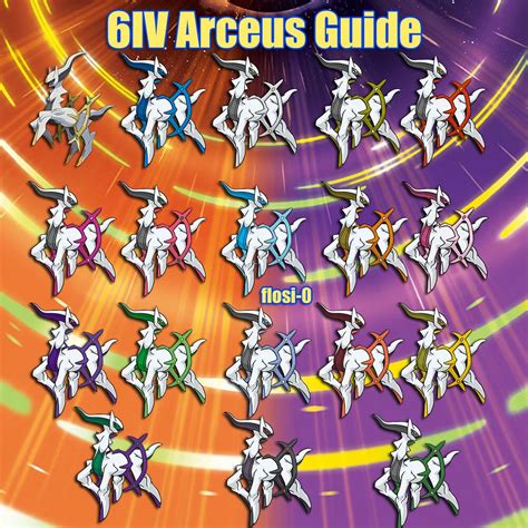 Pokemon Arceus Forms