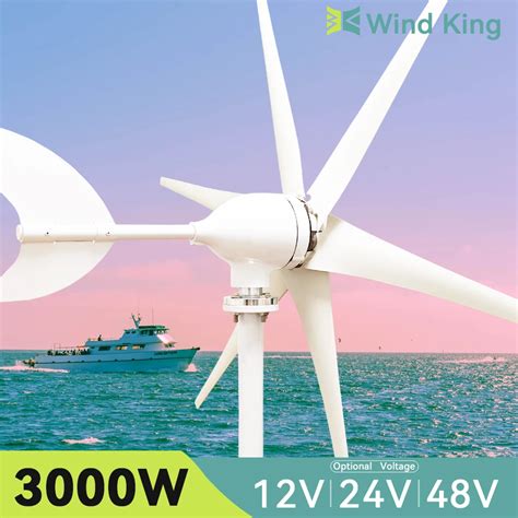 Windking 3000w Wind Turbine 6 Blades Horizontal Super Power High