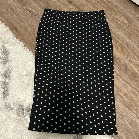 Emery Rose Skirts Polkadot Pencil Skirt Poshmark