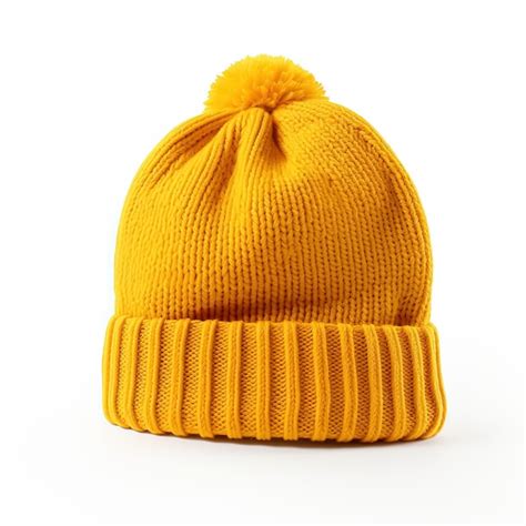 Premium PSD | Knitted yellow hat