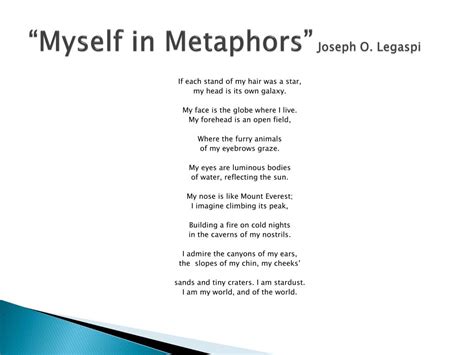 Ppt Myself In Metaphors” Powerpoint Presentation Free Download Id