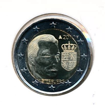 2010 Euro Lussemburgo 2 Stemma Del Granduca Henri Europost Filatelia