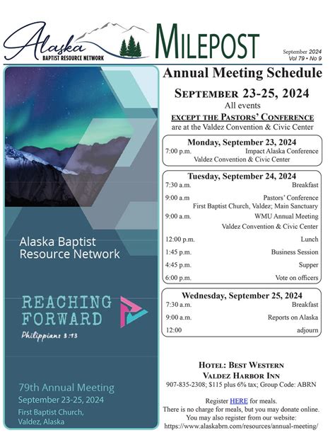 Alaska Baptist Milepost Alaska Baptist Resource Network