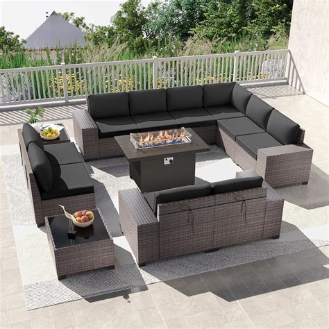 Amazon Kullavik 13PCS Outdoor Patio Furniture Set With 43