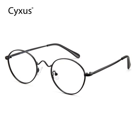 Clearance Sale Cyxus Fashion Round Glasses For Men Women Anti Radiation Eyeglasses Spectacles