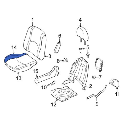 Ford OE 2L8Z78632A23BA Front Left Seat Cushion Pad