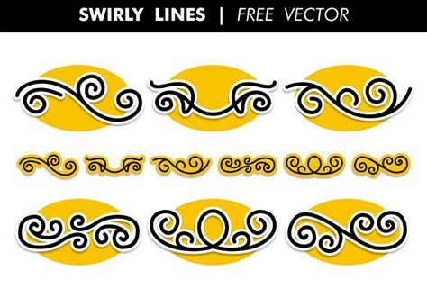 Swirly Lines Free Vector 112493 Vector Art at Vecteezy