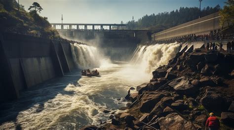 Premium AI Image | Hydroelectric dam