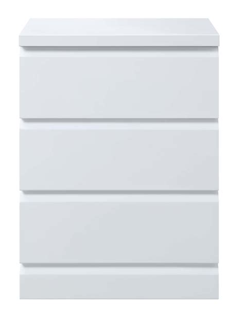 Murray Gloss White Tallboy - 5 Drawers - Easy Home Furniture