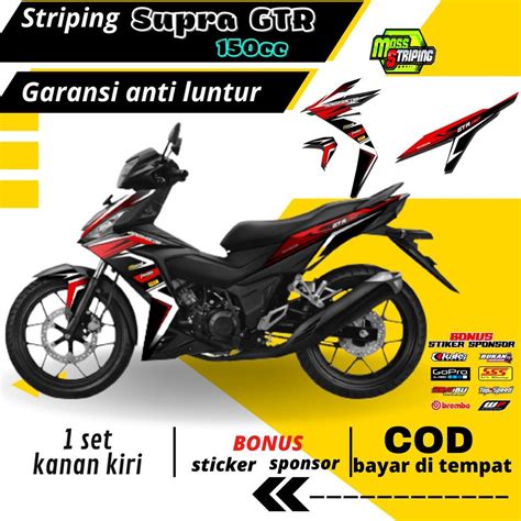 Jual Striping Stiker Lis Decal HONDA SUPRA GTR 150 CC 2017 2018 2019