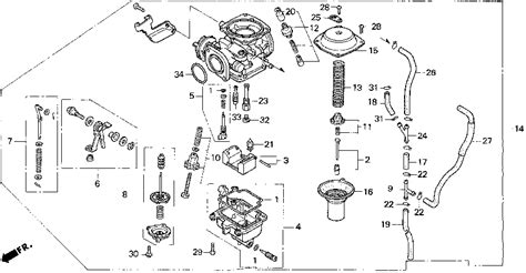 Honda Rebel 250 Carburetor Diagram