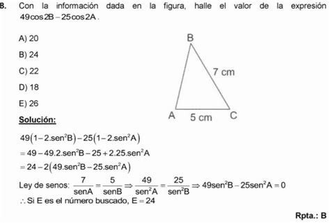 Ley De Senos Ejercicios Resueltos Y DemostraciÓn