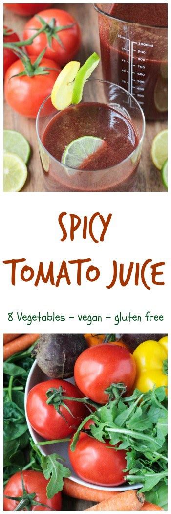 Spicy Tomato Juice (8 Vegetables!) - Veggie Inspired