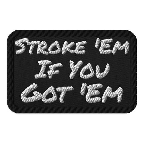 Meme Patches Stroke Em Red Pawn Shop