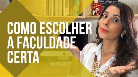 Como Escolher Uma Faculdade Canal Do Coaching Youtube