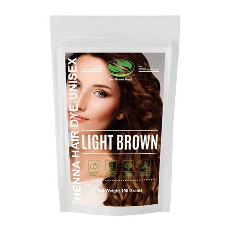 1 Pack Of Light Brown Henna Hair And Beard Colordye 100