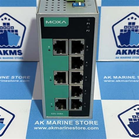 MOXA EDS 208A ETHERNET SWITCH AK MARINE STORE