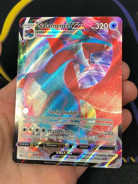 Salamence Vmax Darkness Ablaze Ultra Rare Pokemon Card Nm M Ebay