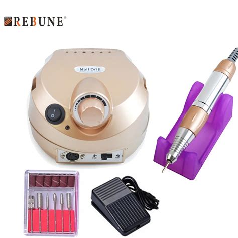 Rebune Pro Gold Rpm Electric Nail Drill Manicure V Nail