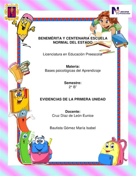 Compartir Imagen Portadas Para Portafolio De Evidencias Primaria 228480