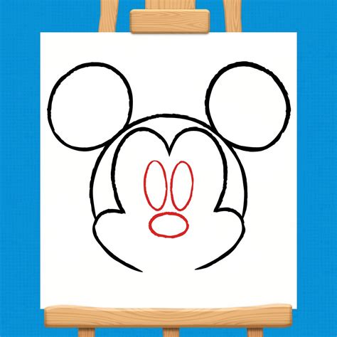 How to draw Mickey Mouse